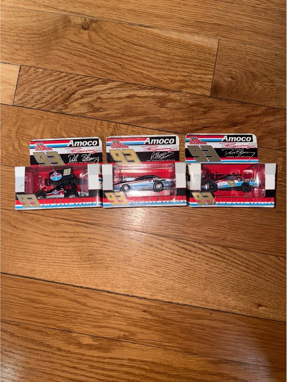 Lot Of 3 2000 Racing Champions Amoco NASCAR 1:64 Diecast Cars
